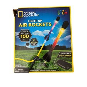 National Geographic Lite Up Air Rockets Toy Gifts NEW (BOX DAMAGE)